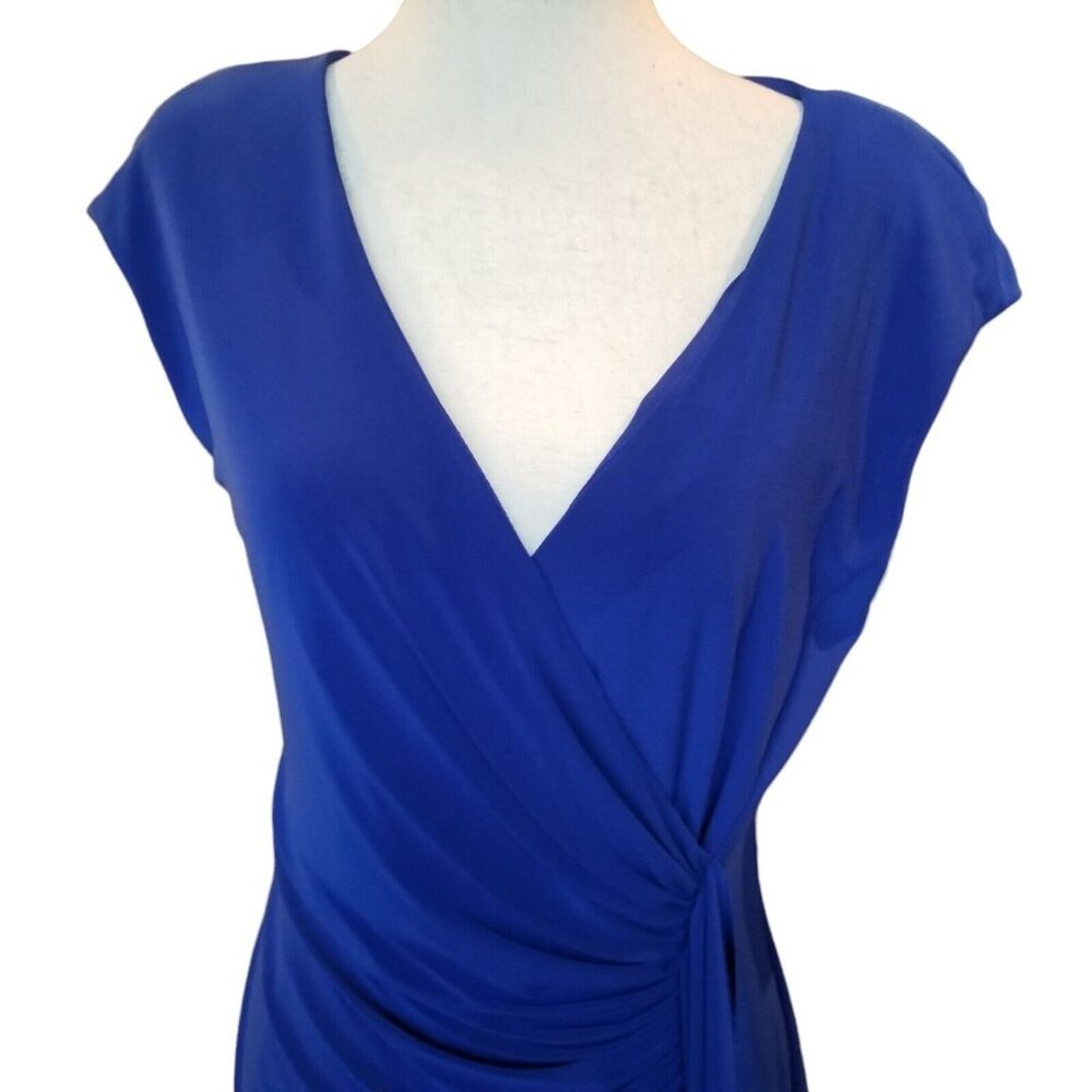 American Living Dress Sleeveless Cobalt Blue Size 8 Womens New Gathered Waist